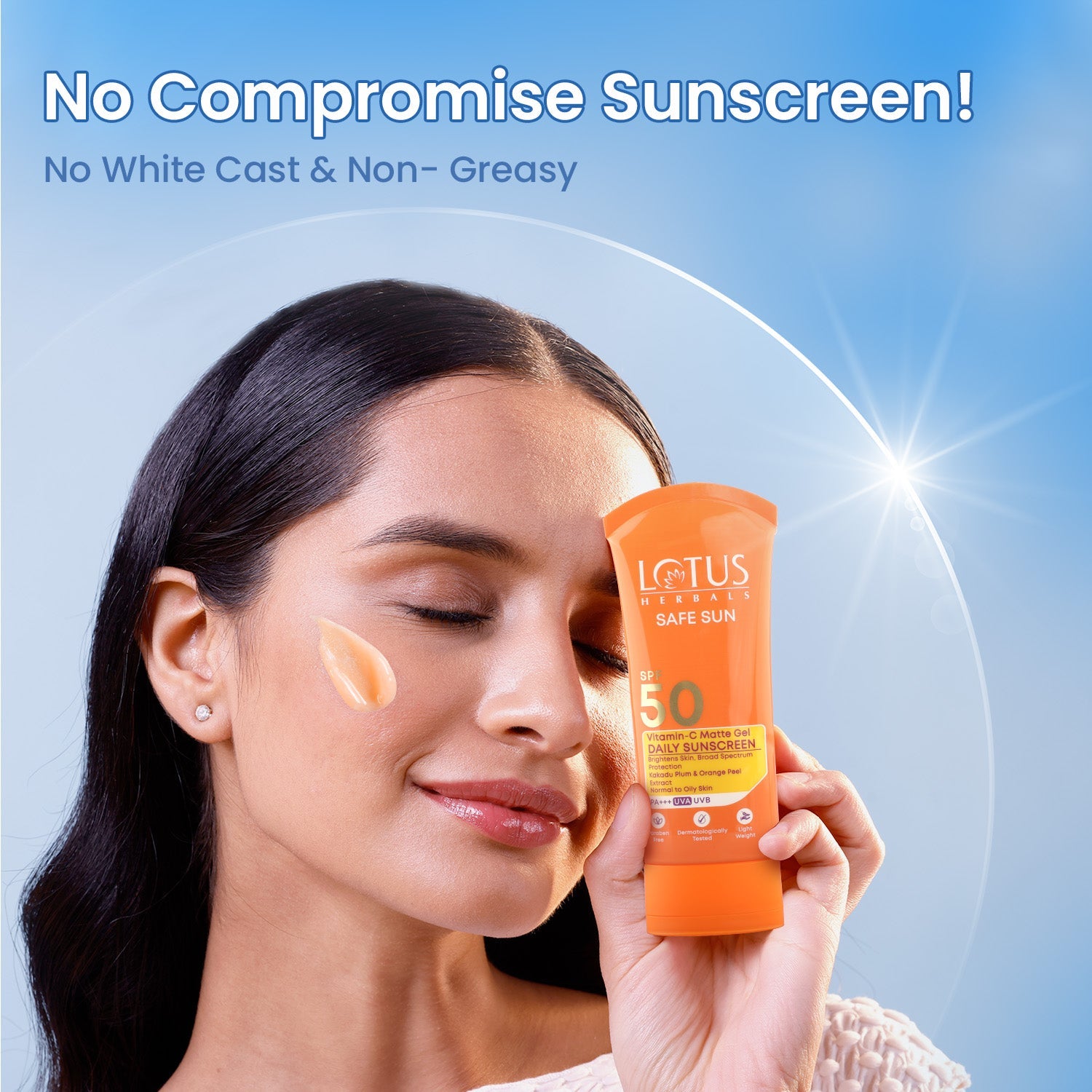 Lotus Herbals Safe Sun Vitamin-C MatteGEL Daily Sunscreen SPF 50, Pack of 2