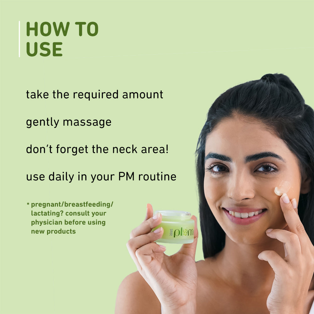 Plum Green Tea Renewed Clarity Night Gel Cream for Oily Skin | Fights Acne| Overnight Hydration |Lightweight & Non-Greasy, 50ml x 2