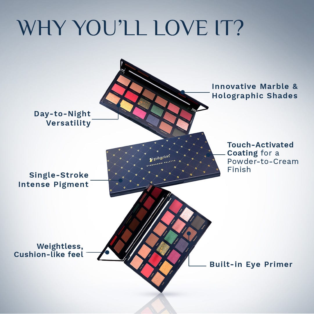 Pilgrim The French Collection Pro-Eyeshadow, Midnight in Paris - Image 4 - Buy from Indicrest