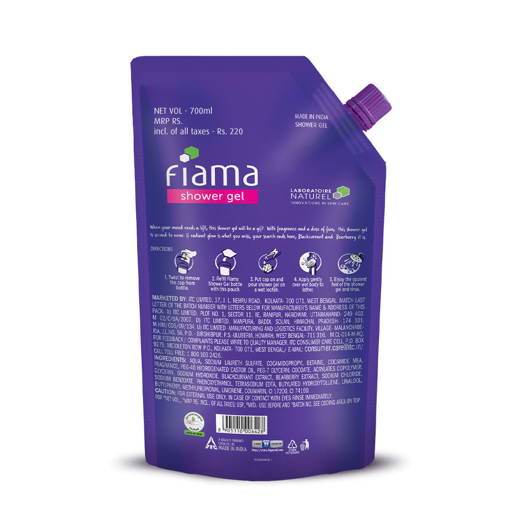 Fiama Blackcurrant & Bearberry Shower Gel, 750ml Buy at Indicrest Image 8