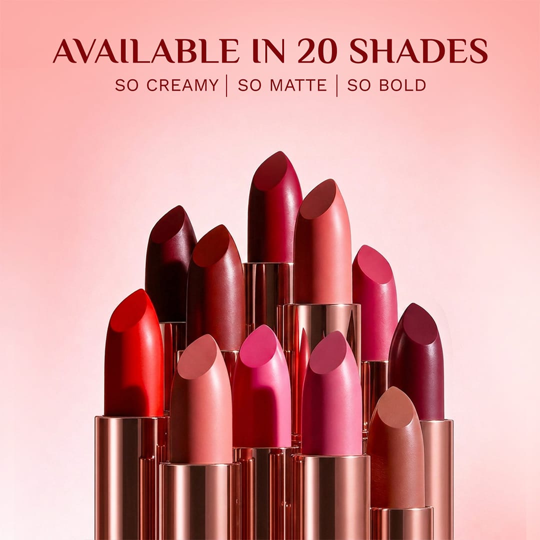 pilgrim matte me up serum bullet lipstick ruby revolt 25   Image 8   Buy from Indicrest
