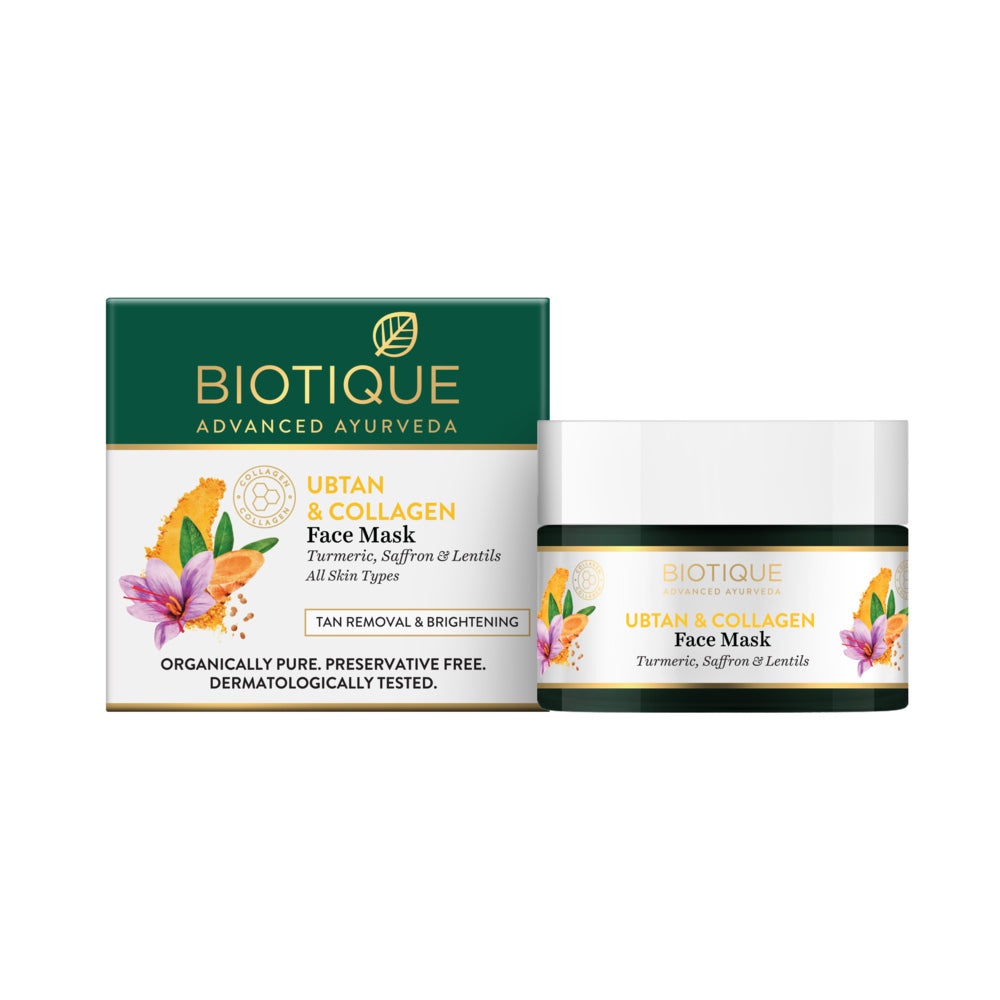 Biotique Ubtan & Collagen Face Mask, 50g - Buy from Indicrest