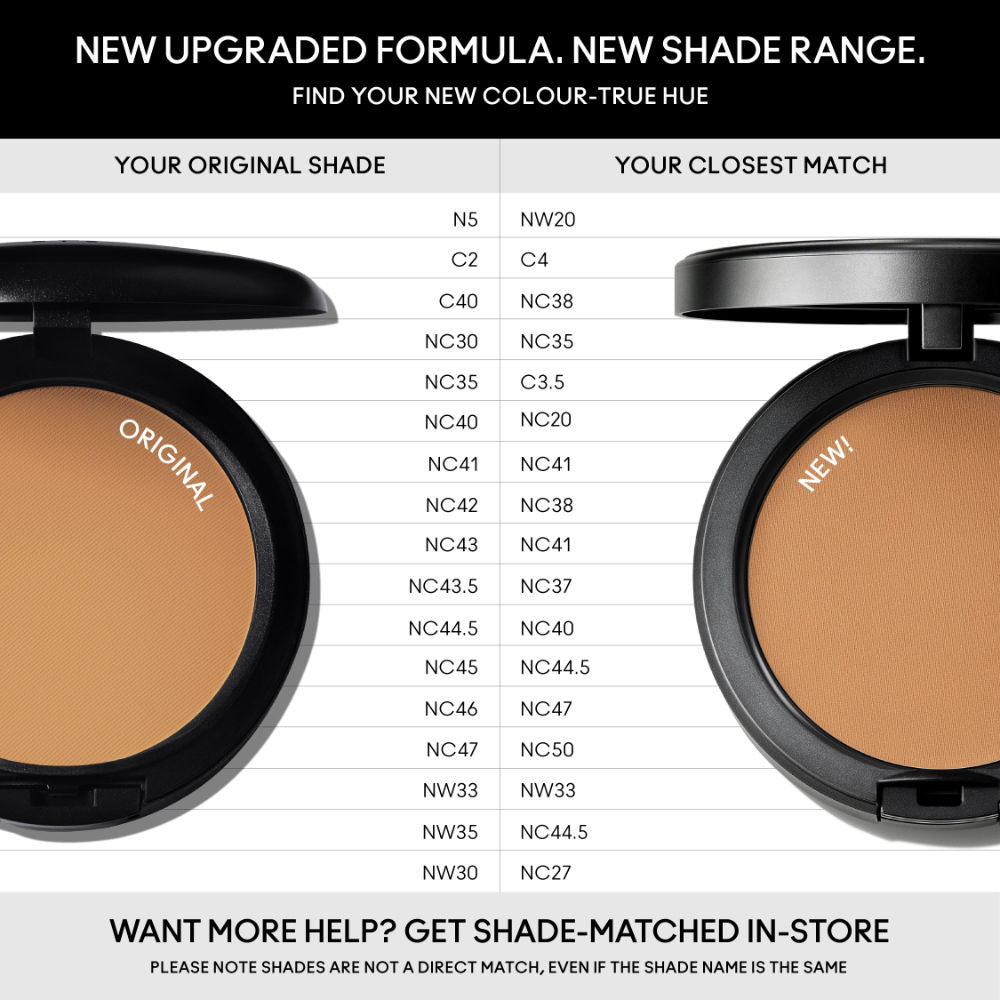 M.A.C Studio Fix Powder Plus Compact Foundation -NC20 Light Beige, Neutral Golden Undertone, 12g