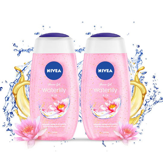 Nivea Refreshing Body Wash Combo With Waterlily Extract & Care Oil Buy at Indicrest
