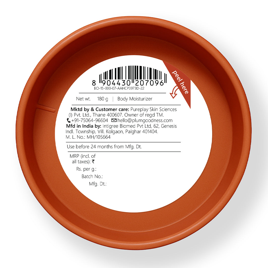 Plum Hazelnut Eclair Body Butter by Plum BodyLovin' | Deep Moisturization | Shea Butter & Brazil Nut Oil | Decadent Hazelnut Chocolate Fragrance | Non-Greasy & Lightweight, 180g