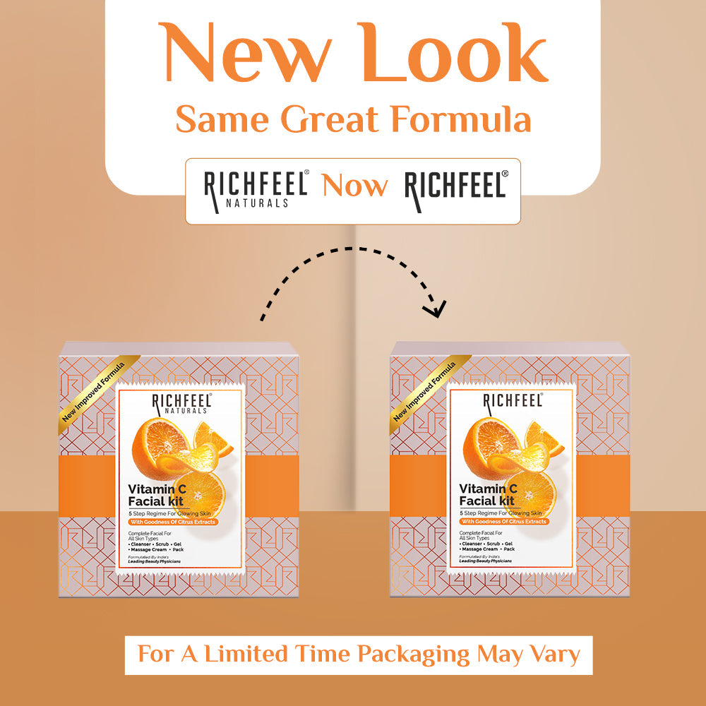 Richfeell Brightening Facial Kit Enriched With Vitamin C 30gm - Image 2 - Buy from Indicrest