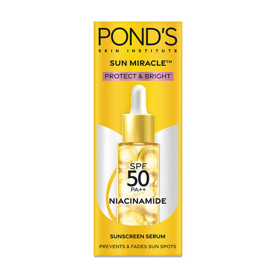 Pond’s Sun Miracle SPF 50 PA++ Sunscreen Serum - Protect & Bright, With Niacinamide, 14ml Buy at Indicrest