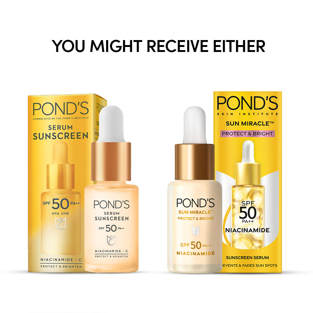 Pond’s Sun Miracle SPF 50 PA++ Sunscreen Serum - Protect & Bright, With Niacinamide, 14ml Buy at Indicrest Image 10