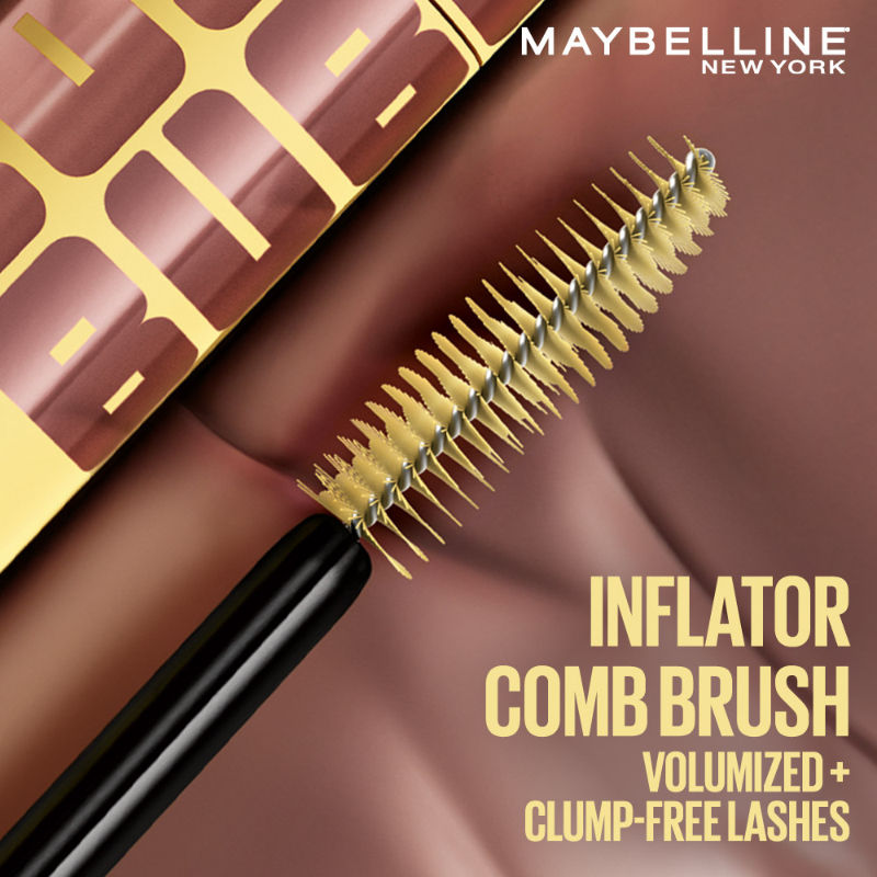 Maybelline New York Colossal Bubble Waterproof Mascara Volumizing Mascara Noir Black, 8.75ml Buy at Indicrest Image 4