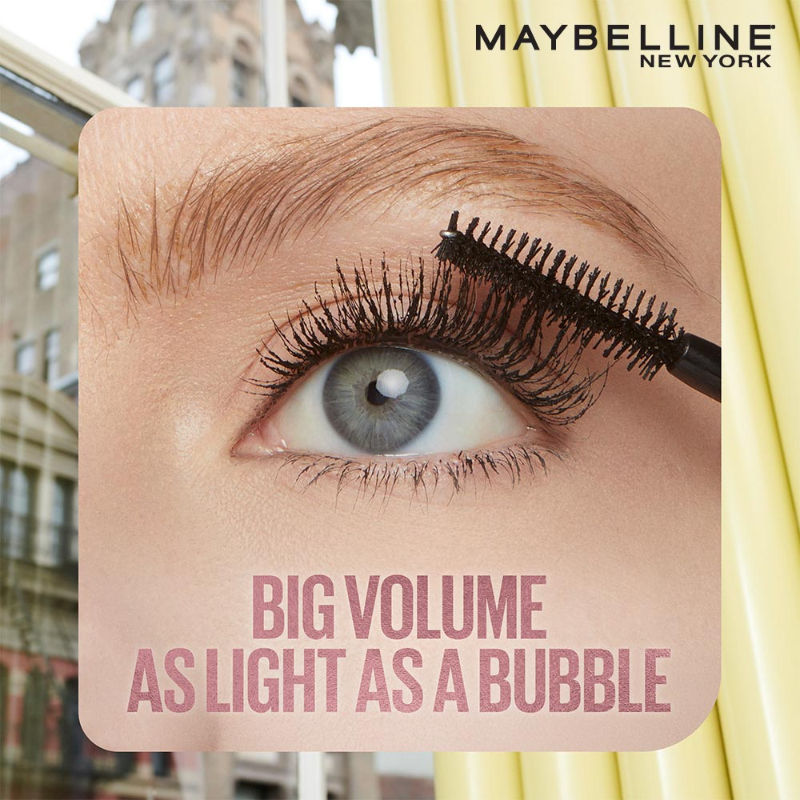 Maybelline New York Colossal Bubble Waterproof Mascara Volumizing Mascara Noir Black, 8.75ml Buy at Indicrest Image 8