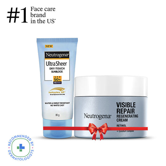 Neutrogena Anti-Ageing Face Moisturizer + Sunscreen, 80g Combo