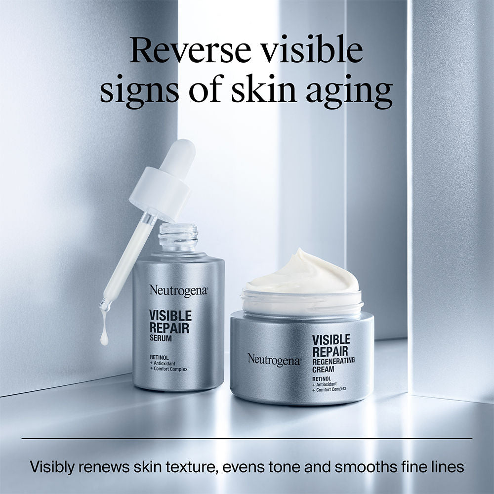 Neutrogena Anti-Ageing Serum, 30ml + Sunscreen, 80g, Combo