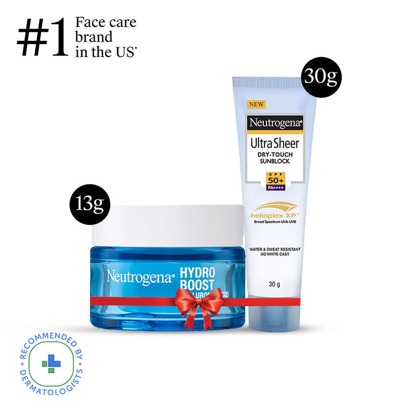 Neutrogena Bestselling Mini Duo, Hydrating Gel 50ml + Sunscreen 30g