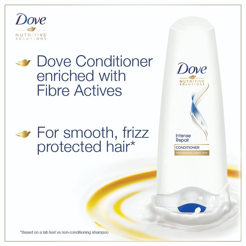 Dove Intense Repair Shampoo + Damage Solutions Intense Repair Conditioner, 650ml Buy at Indicrest Image 4