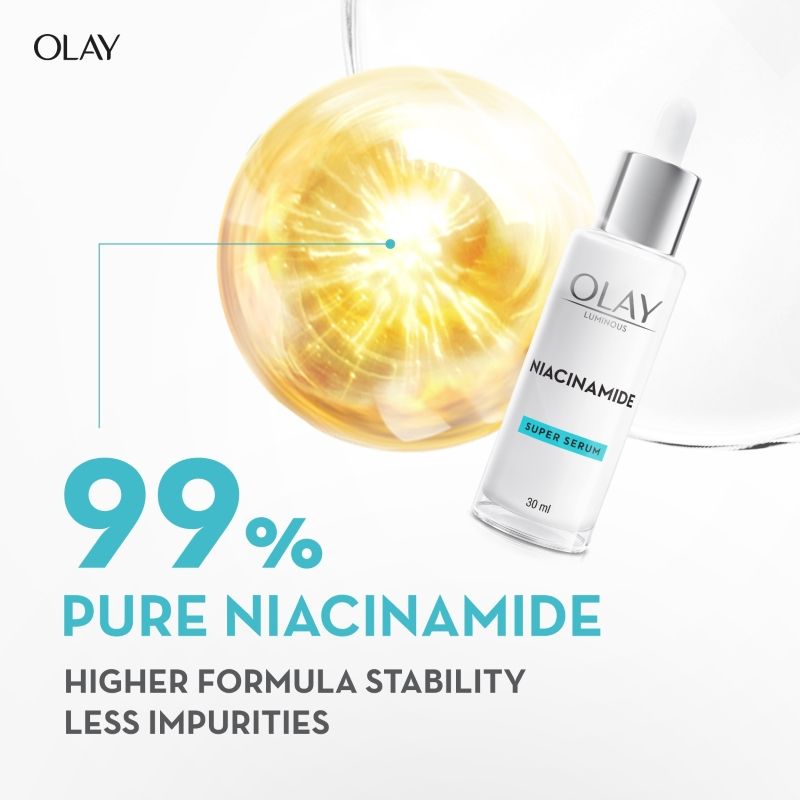 Olay Niacimide Face Serum For Clear & Even Skin, Fights Dark Spots & Dullness, 30ml Buy at Indicrest Image 3