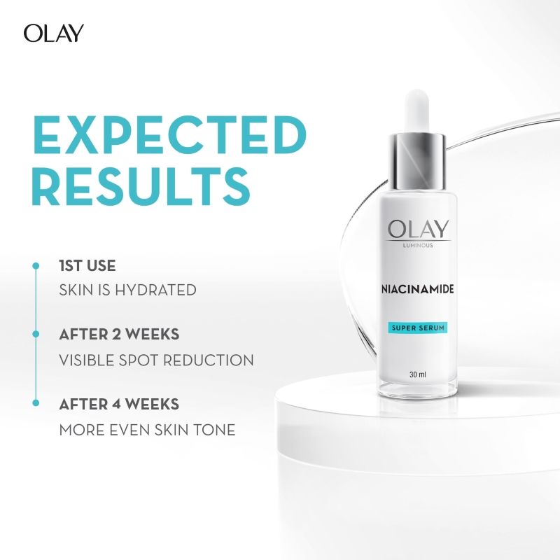 Olay Niacimide Face Serum For Clear & Even Skin, Fights Dark Spots & Dullness, 30ml Buy at Indicrest Image 5