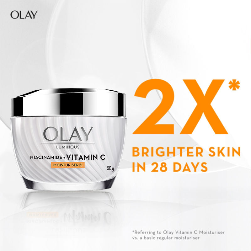 Olay Vitamin C Kit For 2x Glow - Moisturizer Cream, 50g With Free Cleanser, 100g Combo Buy at Indicrest Image 3