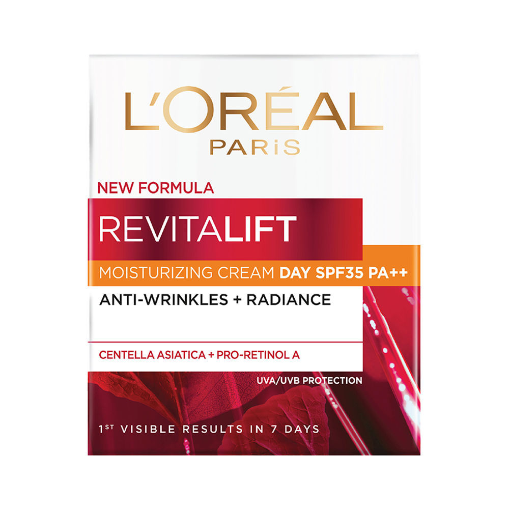 L'Oreal Paris Revitalift Anti-Wrinkles + Radiance Moisturizing Cream Day SPF 35 PA++, 50ml Buy at Indicrest Image 2