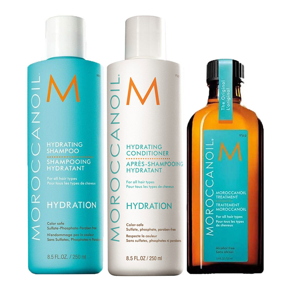 Moroccanoil Treatment Original, Hydrating Shampoo + Conditioner - Hydration Combo, Buy from Indicrest