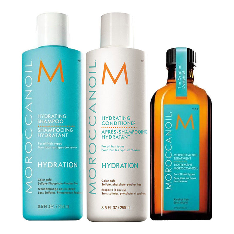 Moroccanoil Treatment Original, Hydrating Shampoo + Conditioner - Hydration Combo, Buy from Indicrest