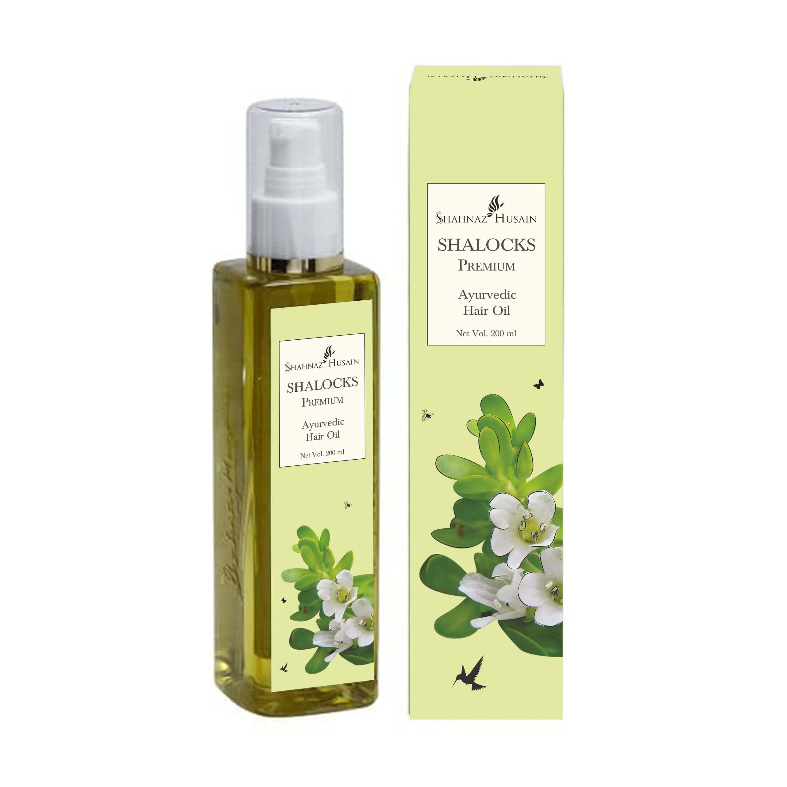 Shahnaz Husain Shalocks Premium - Ayurvedic Hair Oil, 200ml - Buy from Indicrest
