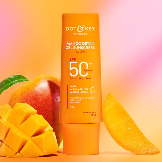 Dot & Key Mango + Detan Gel Sunscreen (Oil Free) SPF 50+ PA+++, 80g Buy at Indicrest