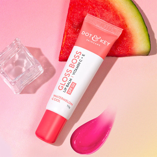 Dot & Key Vitamin C + E Brightening Lip Balm with SPF 50+, Watermelon Cool Buy at Indicrest