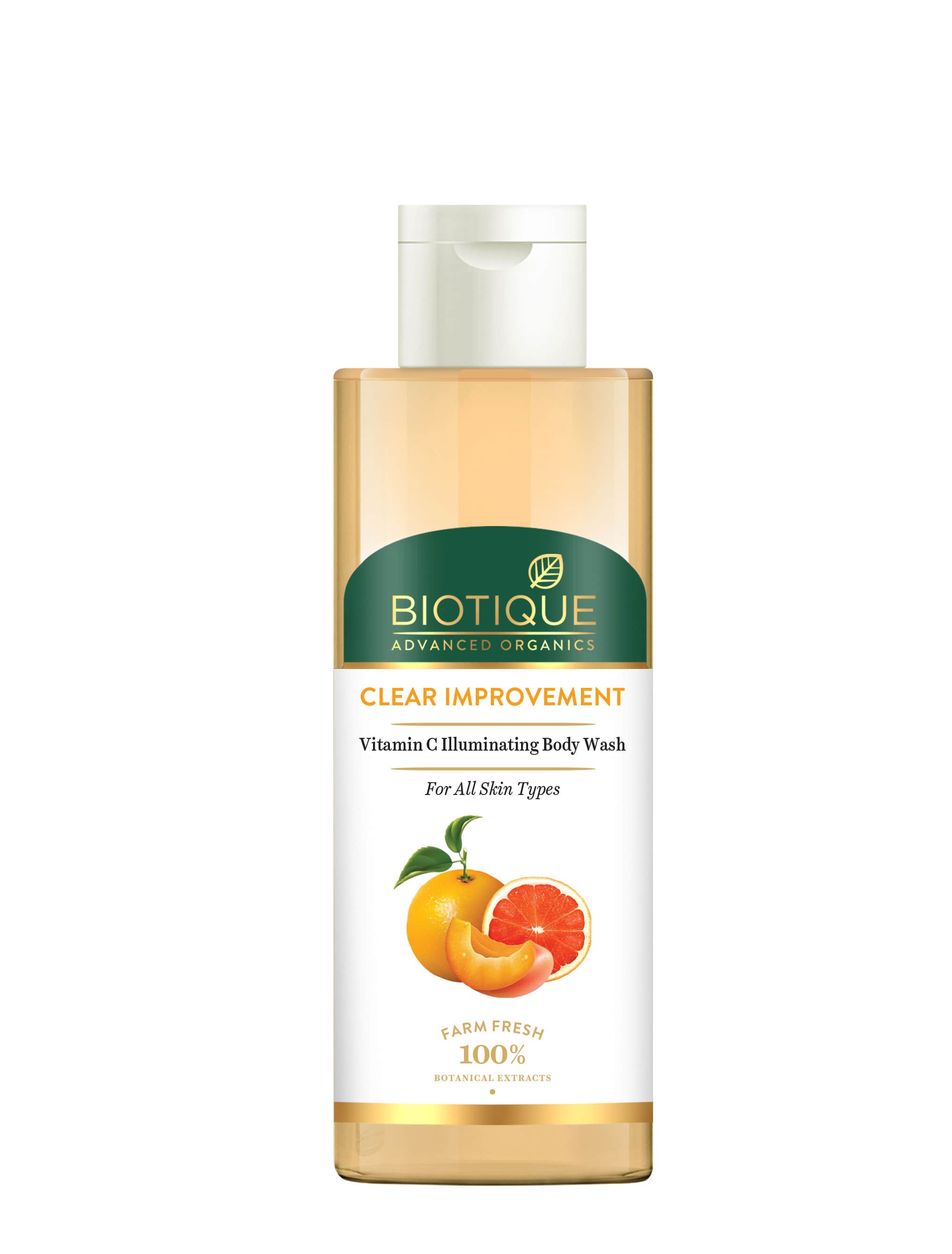 Biotique Clear Improvement Vitamin C Illuminating Body Wash, 200ml - Buy from Indicrest