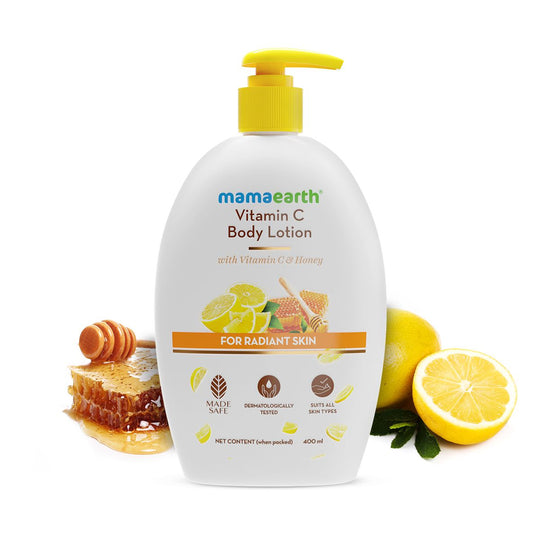 Mamaearth Vitamin C Body Lotion with Vitamin C and Honey for Radiant Skin, 400ml - Buy from Indicrest