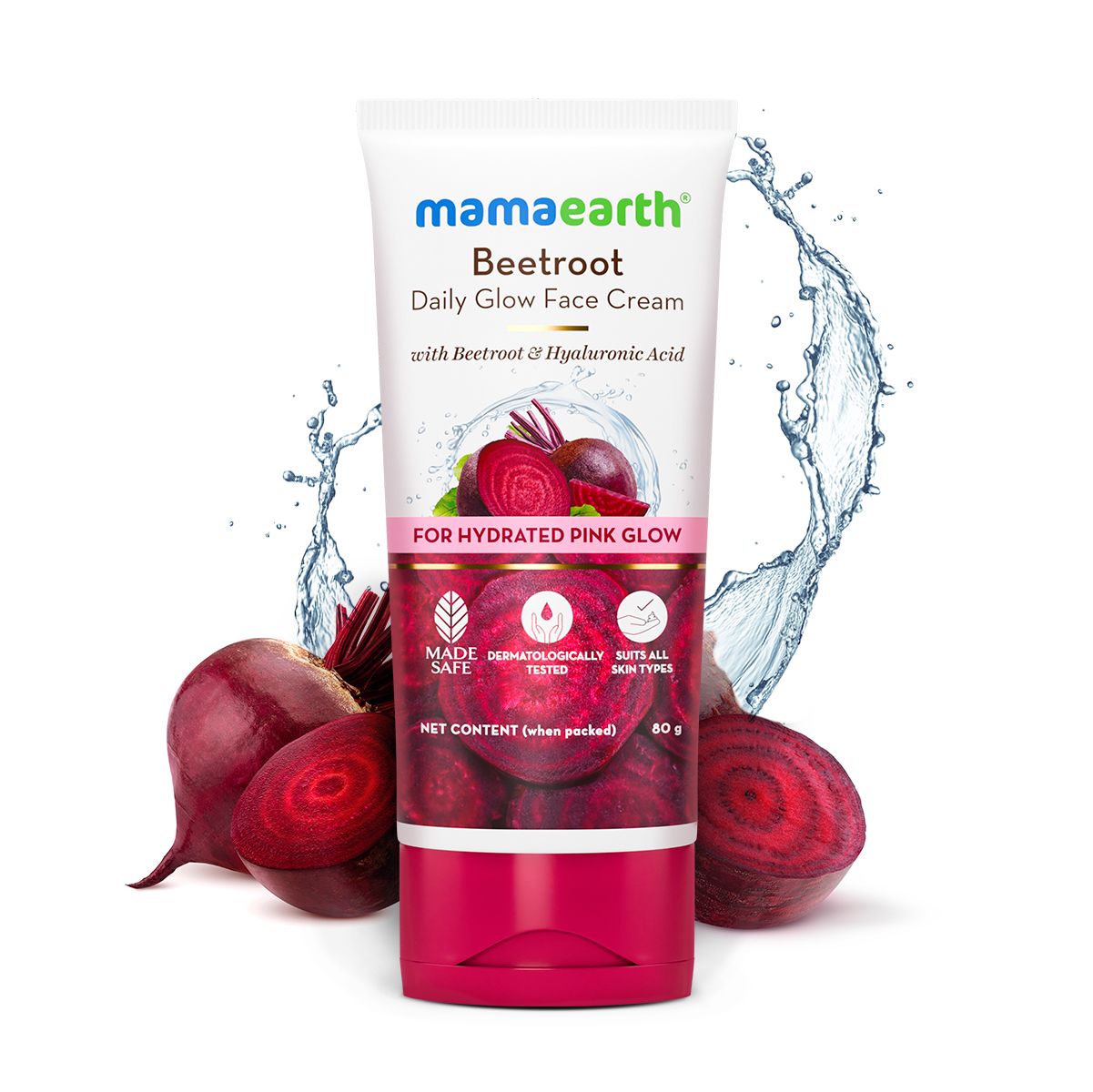 Mamaearth Beetroot Daily Glow Face Cream With Beetroot & Hyaluronic Acid, 80g - Buy from Indicrest