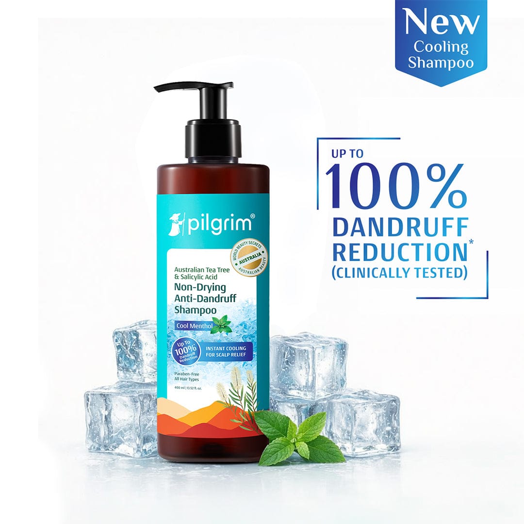Pilgrim Australian Tea Tree Non-Drying Anti-Dandruff Shampoo Cool Menthol, 200ml - Image 2 - Buy from Indicrest