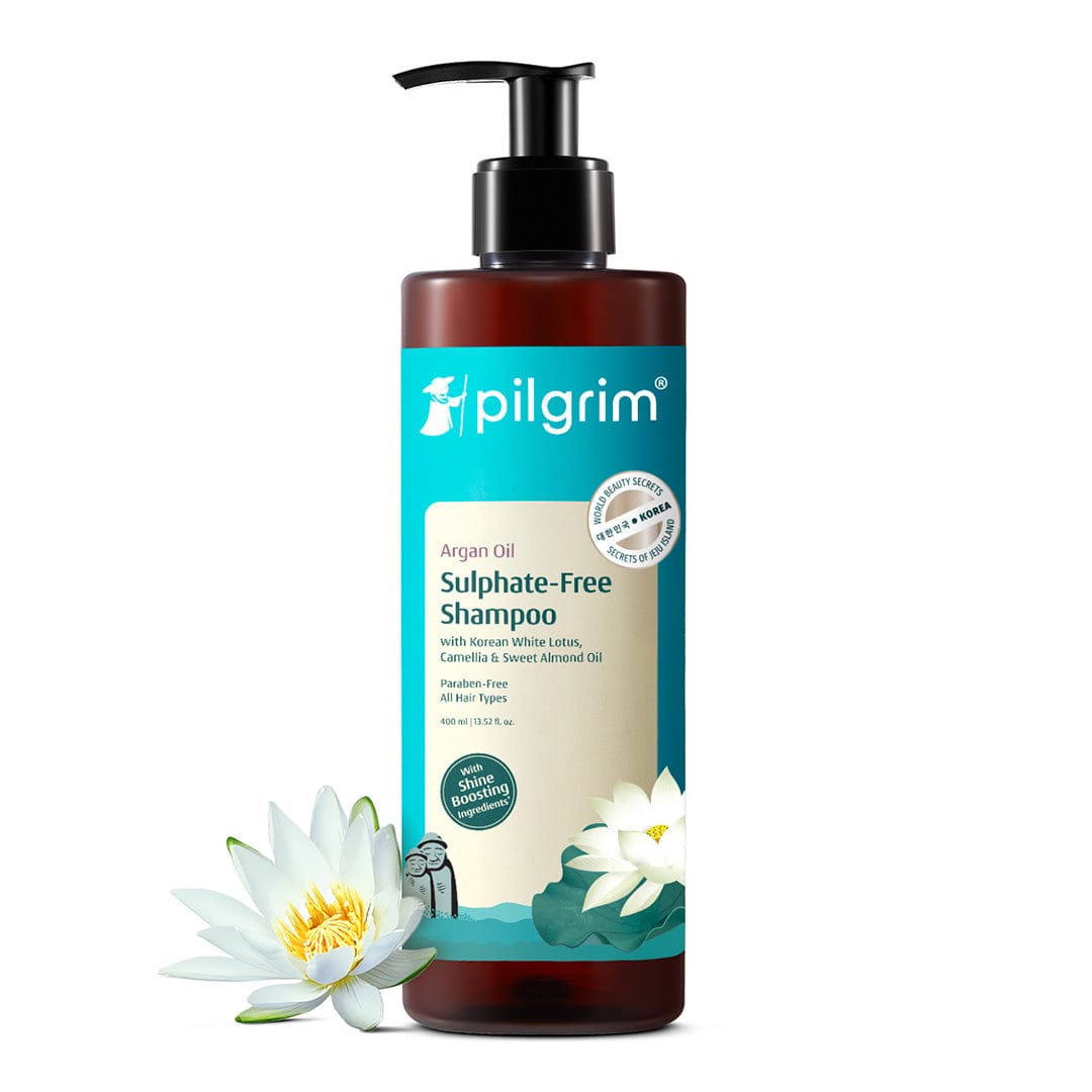 Pilgrim Argan Oil Sulphate Free Shampoo with Korean White Lotus, Camellia & Sweet Almond Oil, 200ml - Image 2 - Buy from Indicrest