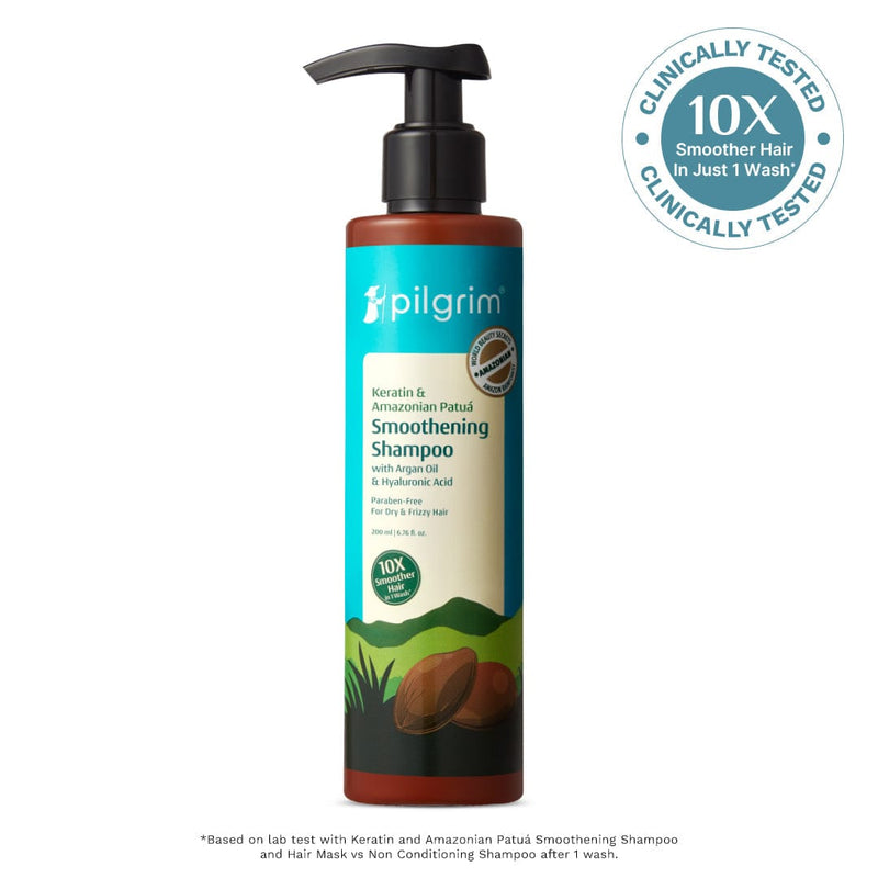 Pilgrim Keratin & Amazonian Patua Smoothening Shampoo, 200ml - Buy from Indicrest