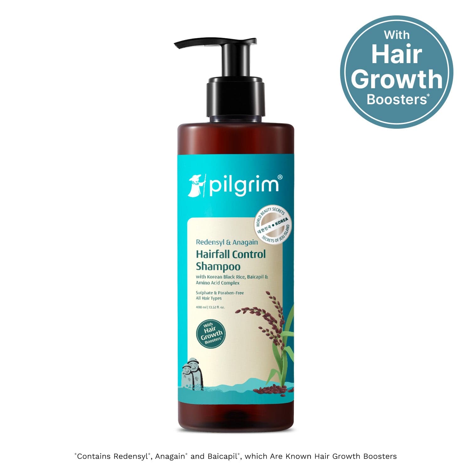 Pilgrim Redensyl & Anagain Hairfall Control Shampoo, 200ml - Image 2 - Buy from Indicrest