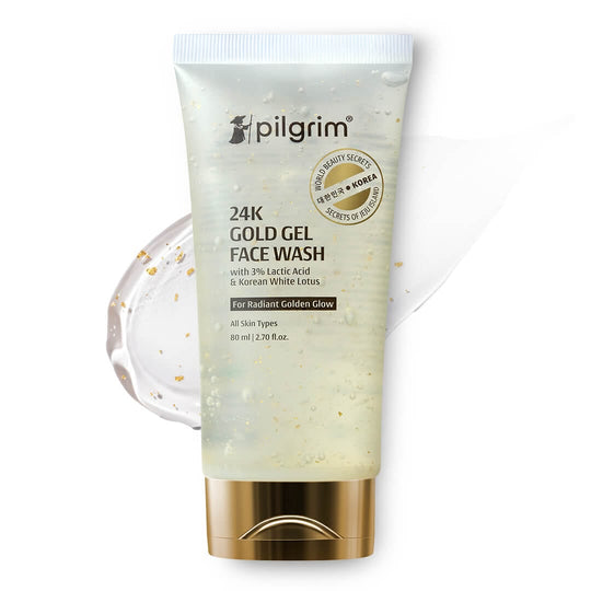Pilgrim 24K Gold Gel Face Wash, 80ml - Buy from Indicrest
