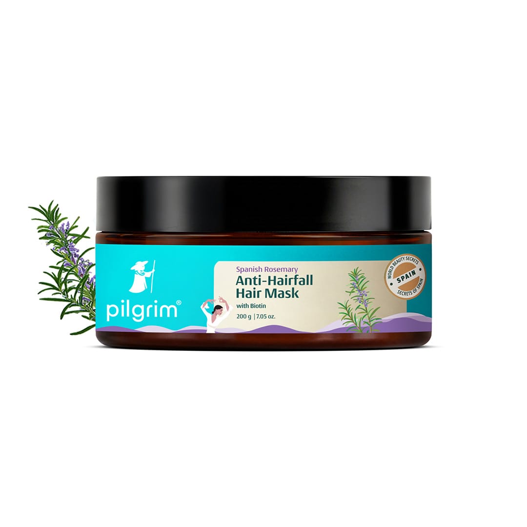 Pilgrim Spanish Rosemary & Biotin Anti-Hairfall Hair Mask, 200g - Buy from Indicrest