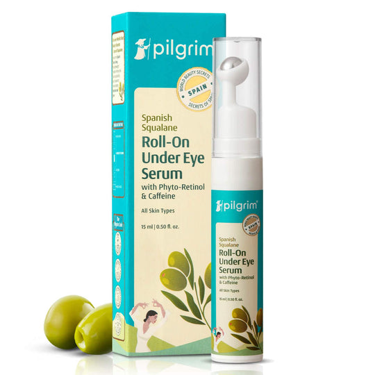 Pilgrim Spanish Squalane Roll-On Under Eye Serum, 15ml - Buy from Indicrest
