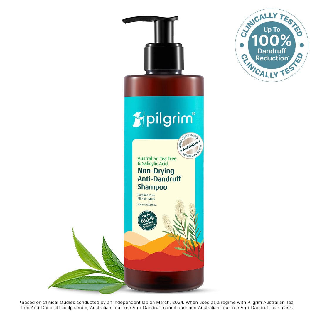 Pilgrim Australian Tea Tree Non-Drying Anti-Dandruff Shampoo, 200ml - Image 2 - Buy from Indicrest