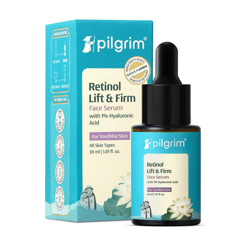 Pilgrim Retinol & Hyaluronic Acid Lift & Firm Serum, 30ml - Buy from Indicrest
