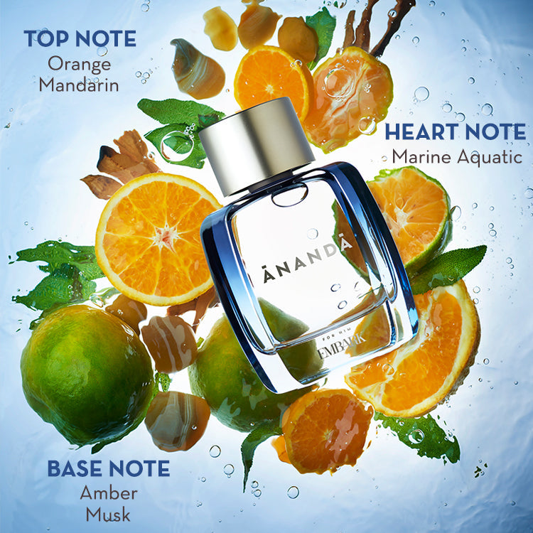 Embark Perfumes Ananda For Him - Eau De Parfum (EDP) AROMATIC - AQUATIC, 100 ml
