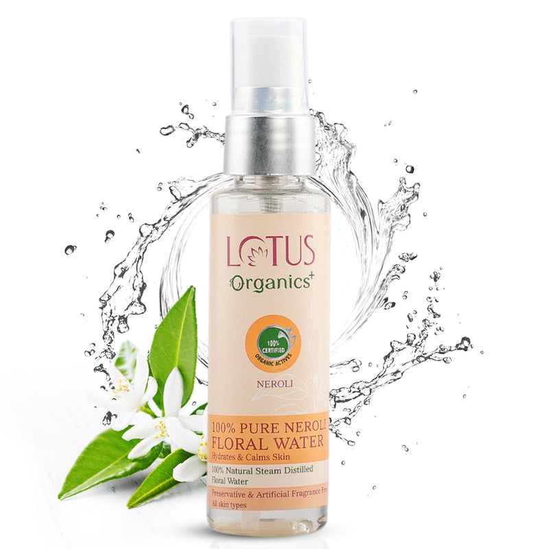Lotus Herbals Organics+ 100% PURE NEROLI FLORAL WATER, 50ml