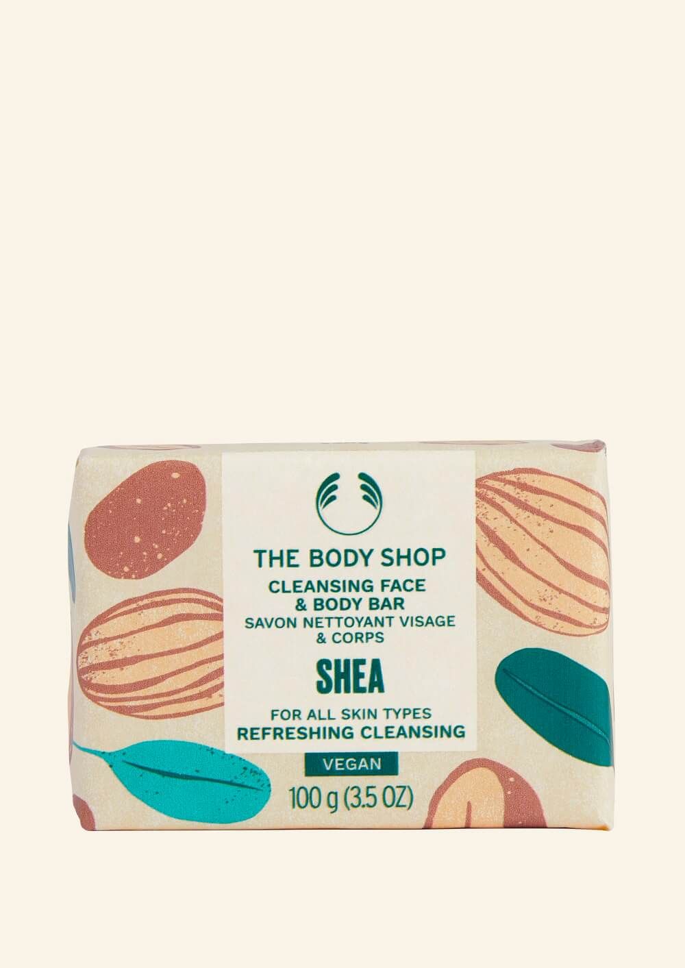 The Body Shop Shea Cleansing Face & Body Bar, 100g