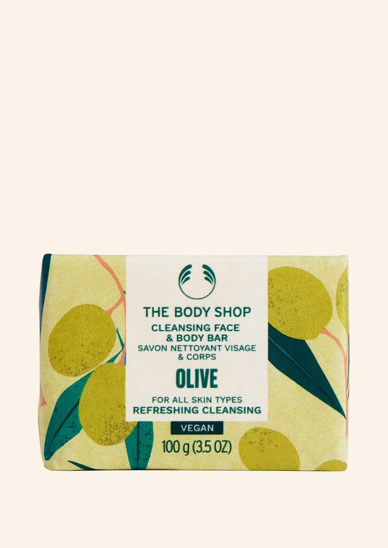 The Body Shop Olive Cleansing Face & Body Bar, 100g Buy at Indicrest
