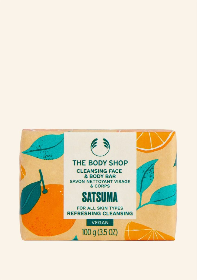 The Body Shop Satsuma Cleansing Face & Body Bar, 100g Buy at Indicrest