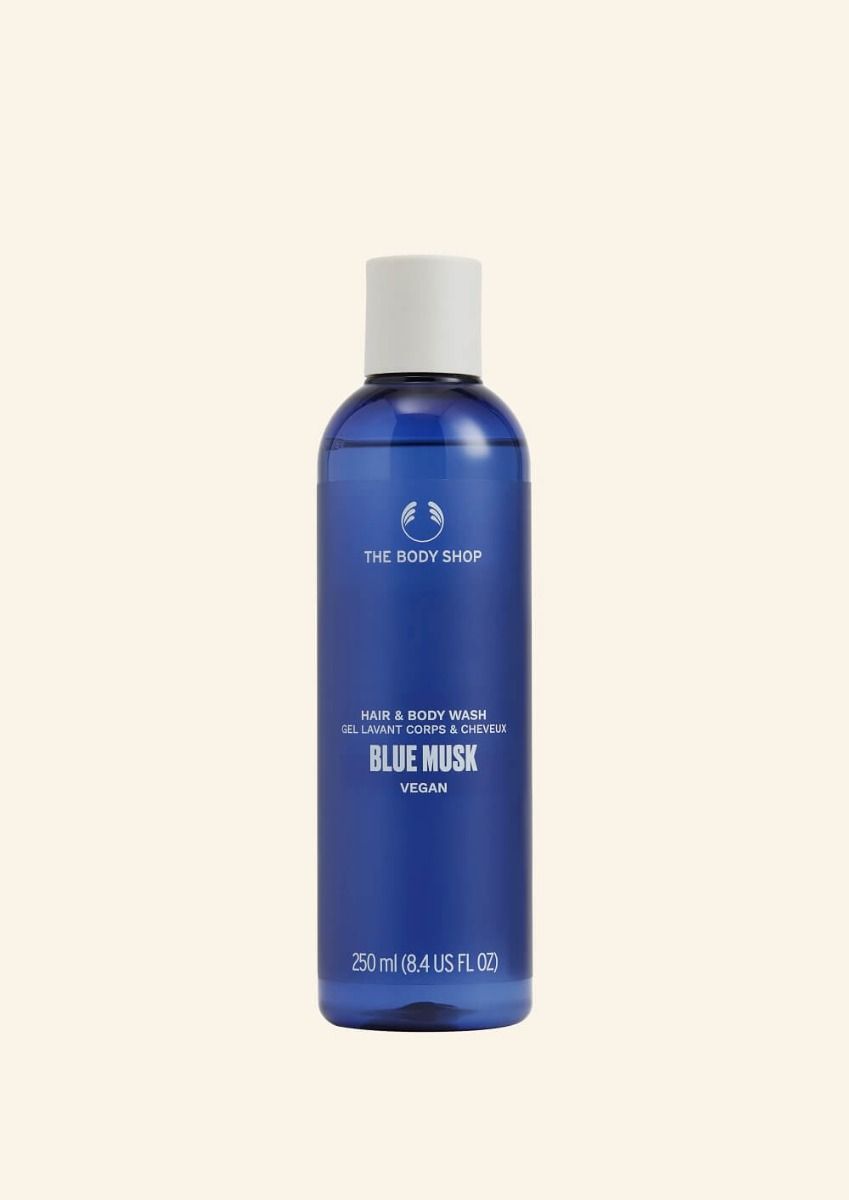 The Body Shop Blue Musk Hair And Body Wash, 250ml