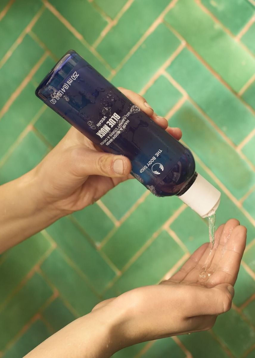 The Body Shop Blue Musk Hair And Body Wash, 250ml