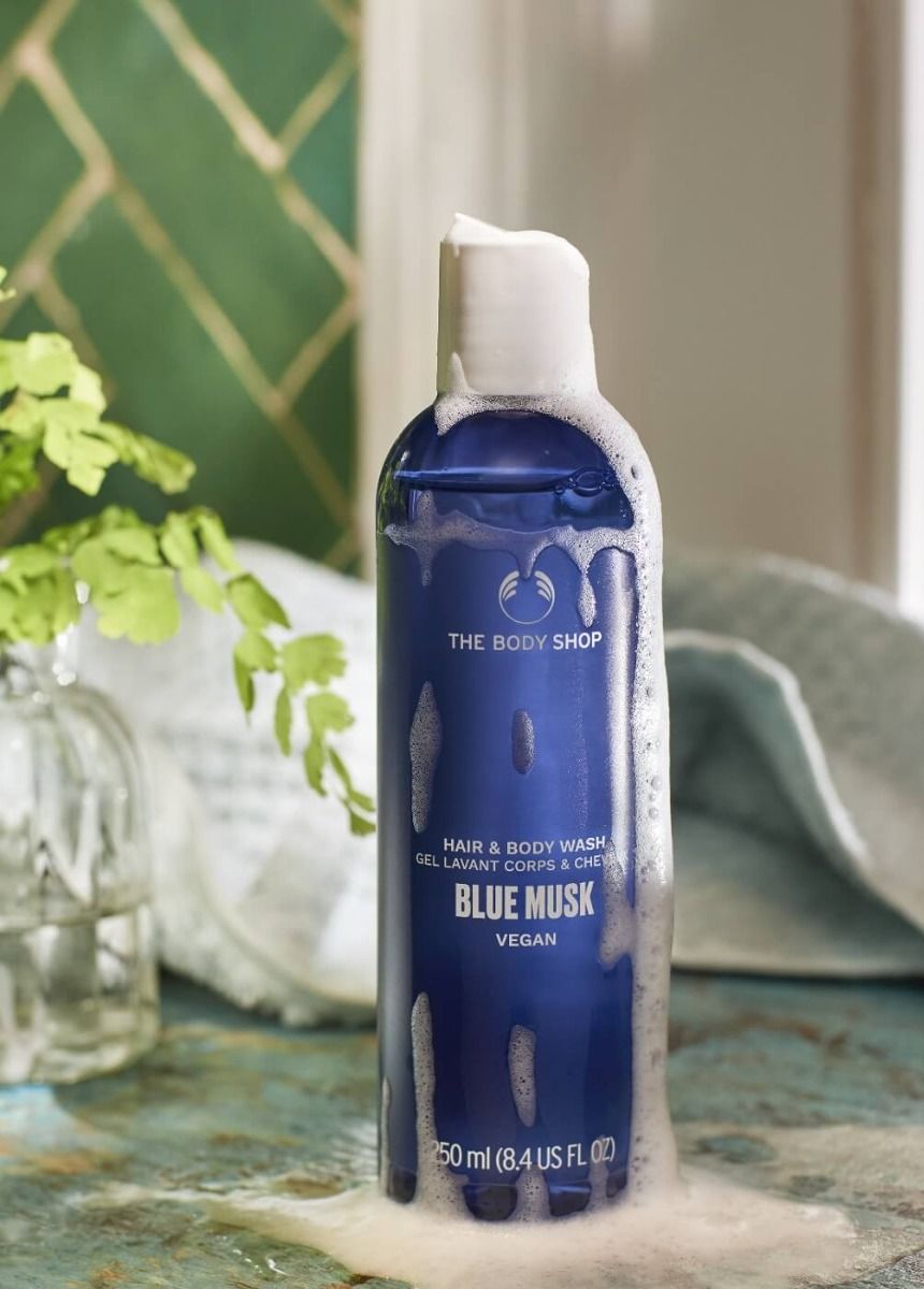 The Body Shop Blue Musk Hair And Body Wash, 250ml