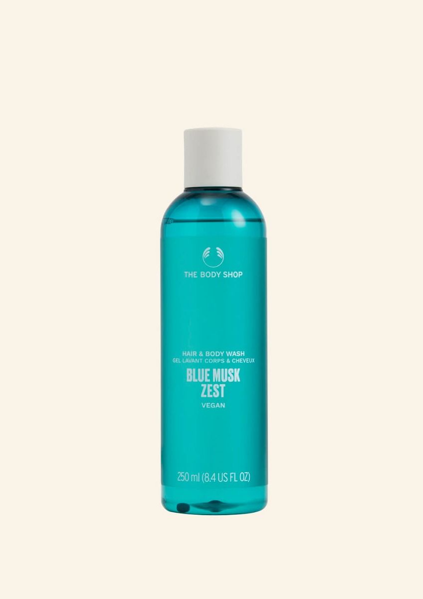 The Body Shop Blue Musk Zest Hair And Body Wash, 250ml