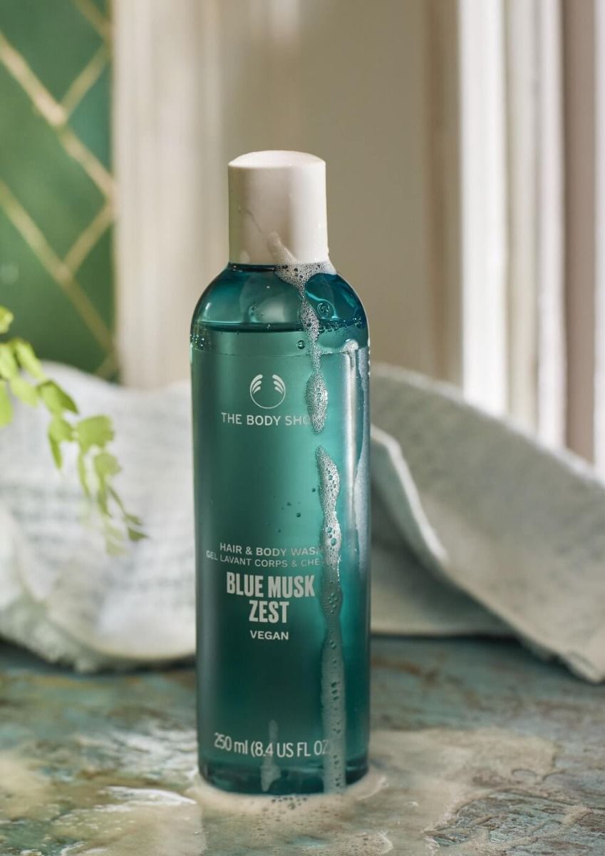 The Body Shop Blue Musk Zest Hair And Body Wash, 250ml