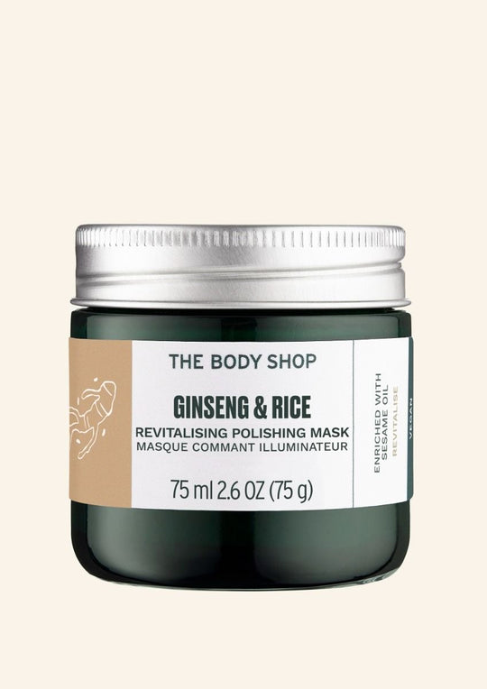 The Body Shop Ginseng & Rice Revitalising Polishing Mask, 75ml Buy at Indicrest